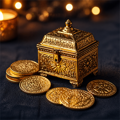 Gold als Gabe der Heiligen Drei Könige